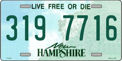NH license plate 3197716