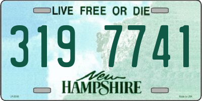 NH license plate 3197741