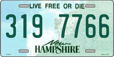 NH license plate 3197766