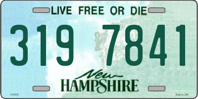 NH license plate 3197841