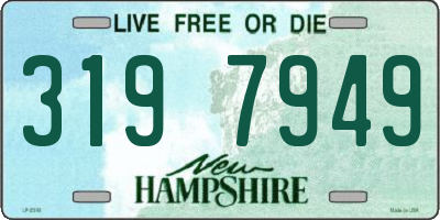 NH license plate 3197949