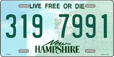 NH license plate 3197991