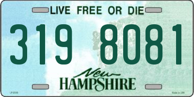 NH license plate 3198081
