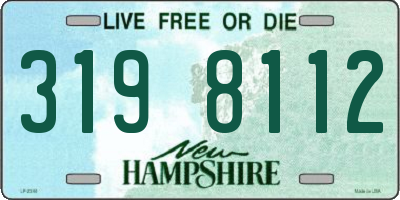 NH license plate 3198112