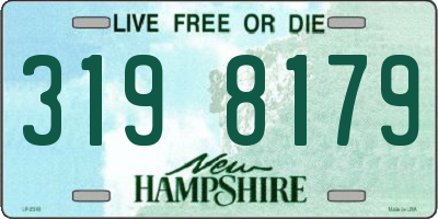 NH license plate 3198179