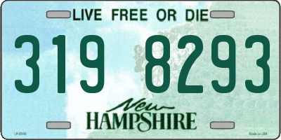 NH license plate 3198293