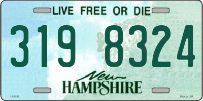 NH license plate 3198324