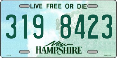 NH license plate 3198423