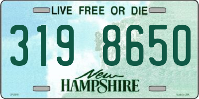 NH license plate 3198650