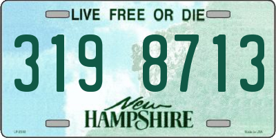 NH license plate 3198713
