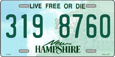 NH license plate 3198760