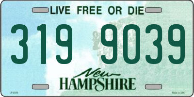 NH license plate 3199039