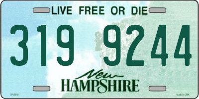 NH license plate 3199244