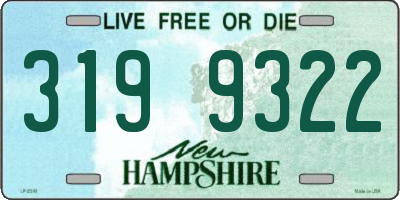 NH license plate 3199322