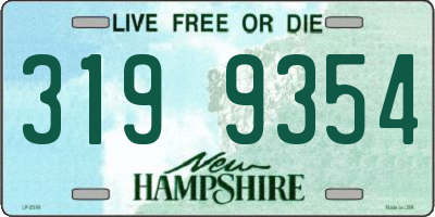 NH license plate 3199354