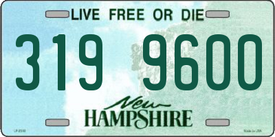 NH license plate 3199600