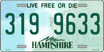 NH license plate 3199633