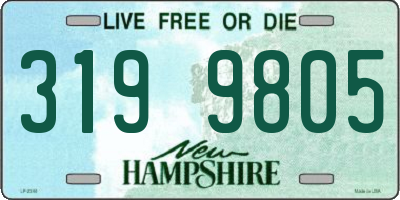 NH license plate 3199805