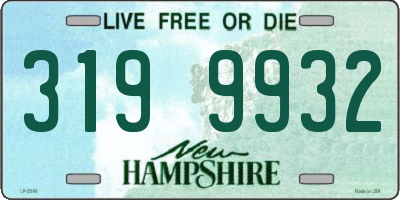 NH license plate 3199932
