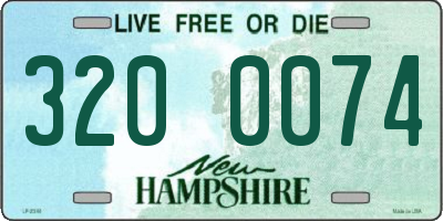 NH license plate 3200074