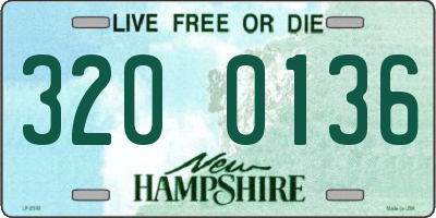 NH license plate 3200136