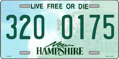 NH license plate 3200175