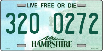 NH license plate 3200272