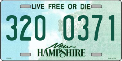 NH license plate 3200371
