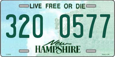 NH license plate 3200577