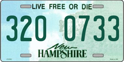 NH license plate 3200733