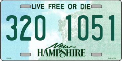 NH license plate 3201051