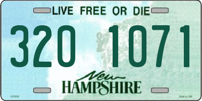 NH license plate 3201071