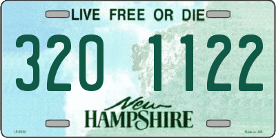 NH license plate 3201122