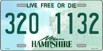 NH license plate 3201132