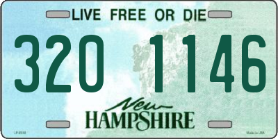 NH license plate 3201146