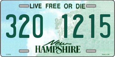 NH license plate 3201215