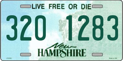 NH license plate 3201283