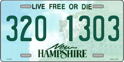 NH license plate 3201303