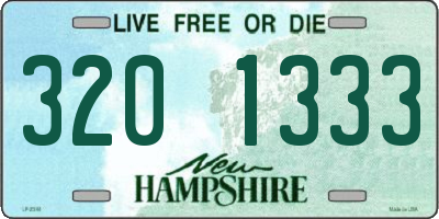 NH license plate 3201333