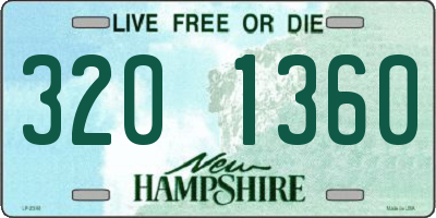 NH license plate 3201360