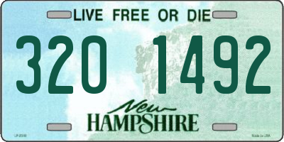 NH license plate 3201492