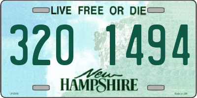 NH license plate 3201494