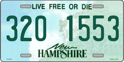 NH license plate 3201553
