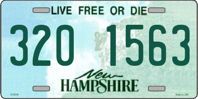 NH license plate 3201563