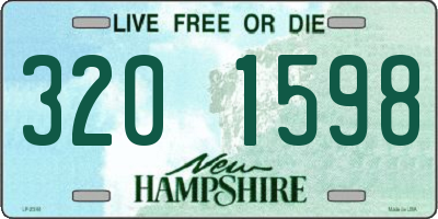 NH license plate 3201598