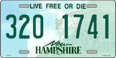 NH license plate 3201741