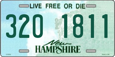 NH license plate 3201811
