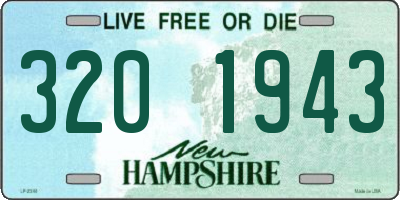 NH license plate 3201943