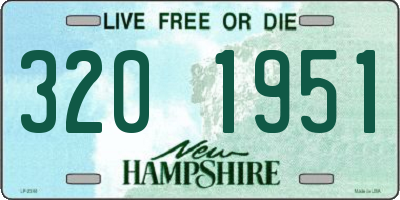 NH license plate 3201951