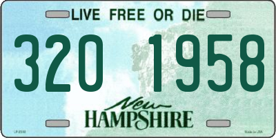 NH license plate 3201958